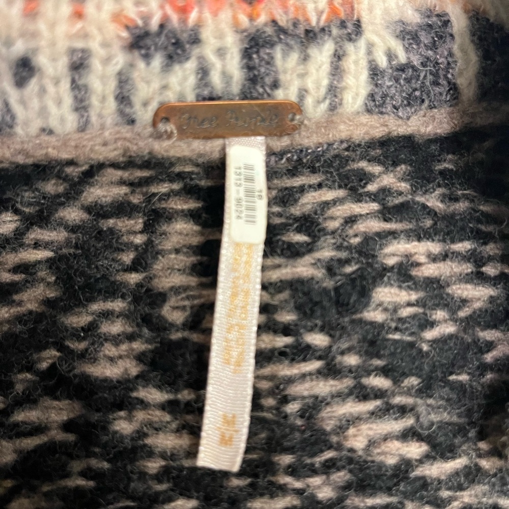 Free People Multicolor Patterned Sweater - image 4
